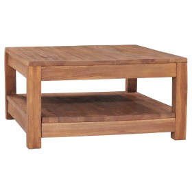 Mesa de centro de madera maciza de teca 68x67x35 cm de vidaXL, Mesas de centro - Ref: Foro24-332859, Precio: 179,84 €, Descue...