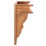 Solid teak wood wall coat rack 80x16.5x35 cm by vidaXL, Hat and coat racks - Ref: Foro24-332855, Price: 77,83 €, Discount: %