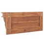 Perchero de pared de madera maciza teca 80x16,5x35 cm de vidaXL, Percheros para sombreros y abrigos - Ref: Foro24-332855, Pre...