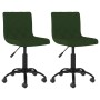 Swivel dining chairs 2 units dark green velvet by vidaXL, dining chairs - Ref: Foro24-333778, Price: 77,77 €, Discount: %