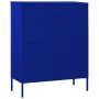 Armario de cajones de acero azul oscuro 80x35x101,5 cm de vidaXL, Cajoneras - Ref: Foro24-336199, Precio: 231,99 €, Descuento: %