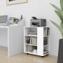 Glossy white plywood wheel cabinet 60x35x75cm by vidaXL, Lockers and storage cabinets - Ref: Foro24-808455, Price: 76,80 €, D...