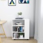 Glossy white plywood wheel cabinet 60x35x75cm by vidaXL, Lockers and storage cabinets - Ref: Foro24-808455, Price: 76,80 €, D...