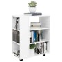 Glossy white plywood wheel cabinet 60x35x75cm by vidaXL, Lockers and storage cabinets - Ref: Foro24-808455, Price: 76,80 €, D...