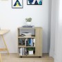 Plywood oak Sonoma wheeled cabinet 60x35x75cm by vidaXL, Lockers and storage cabinets - Ref: Foro24-808452, Price: 70,18 €, D...