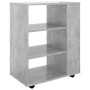 Betongrauer Sperrholz-Rollschrank 60x35x75 cm von vidaXL, Schließfächer und Lagerschränke - Ref: Foro24-808453, Preis: 60,29 ...