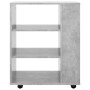 Betongrauer Sperrholz-Rollschrank 60x35x75 cm von vidaXL, Schließfächer und Lagerschränke - Ref: Foro24-808453, Preis: 60,29 ...