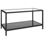 Center table 2 pieces black tempered glass by vidaXL, Side tables - Ref: Foro24-331615, Price: 98,59 €, Discount: %