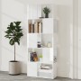 Estantería divisor de espacios blanco con brillo 60x24x155 cm de vidaXL, Librerías y estanterías - Ref: Foro24-809095, Precio...