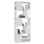 Estantería divisor de espacios blanco con brillo 60x24x155 cm de vidaXL, Librerías y estanterías - Ref: Foro24-809095, Precio...