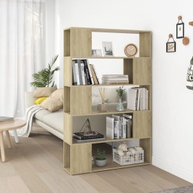 Sonoma oak plywood separator bookcase 100x24x155 cm by vidaXL, Bookcases and shelves - Ref: Foro24-809200, Price: 77,86 €, Di...