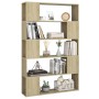 Sonoma oak plywood separator bookcase 100x24x155 cm by vidaXL, Bookcases and shelves - Ref: Foro24-809200, Price: 77,22 €, Di...