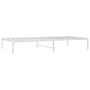 White metal bed frame 100x200 cm by vidaXL, Beds and slatted bases - Ref: Foro24-350908, Price: 76,13 €, Discount: %