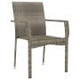 Garden chairs with cushions 2 units gray synthetic rattan by vidaXL, Garden sets - Ref: Foro24-319878, Price: 99,81 €, Discou...