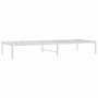 Estructura de cama de metal blanco 80x200 cm de vidaXL, Camas y somieres - Ref: Foro24-350904, Precio: 72,85 €, Descuento: %