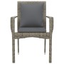 Garden chairs with cushions 2 units gray synthetic rattan by vidaXL, Garden sets - Ref: Foro24-319878, Price: 99,81 €, Discou...