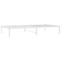 Estructura de cama metal blanco 75x190 cm de vidaXL, Camas y somieres - Ref: Foro24-350903, Precio: 77,32 €, Descuento: %