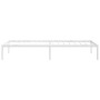 Estructura de cama metal blanco 75x190 cm de vidaXL, Camas y somieres - Ref: Foro24-350903, Precio: 77,32 €, Descuento: %