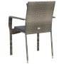 Garden chairs with cushions 2 units gray synthetic rattan by vidaXL, Garden sets - Ref: Foro24-319878, Price: 99,81 €, Discou...