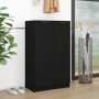 Black plywood shoe cabinet 59x35x100 cm by vidaXL, Shoe racks and shoe organizers - Ref: Foro24-811440, Price: 91,10 €, Disco...