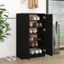 Black plywood shoe cabinet 59x35x100 cm by vidaXL, Shoe racks and shoe organizers - Ref: Foro24-811440, Price: 91,10 €, Disco...