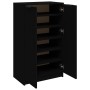 Black plywood shoe cabinet 59x35x100 cm by vidaXL, Shoe racks and shoe organizers - Ref: Foro24-811440, Price: 91,10 €, Disco...