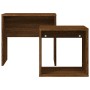 Stapelbare Couchtische, 2 Stück, Holzwerkstoff, braune Eiche von vidaXL, Couchtisch - Ref: Foro24-815542, Preis: 42,48 €, Rab...