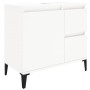 Armario de baño madera contrachapada blanco 65x33x60 cm de vidaXL, Muebles de baño - Ref: Foro24-819828, Precio: 70,62 €, Des...