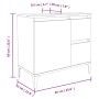 Badezimmerschrank aus weißem Sperrholz 65x33x60 cm von vidaXL, Badezimmermöbel - Ref: Foro24-819828, Preis: 67,19 €, Rabatt: %