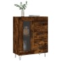 Aparador de madera de ingeniería roble ahumado 69,5x34x90 cm de vidaXL, Aparadores - Ref: Foro24-828041, Precio: 88,98 €, Des...