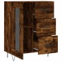 Aparador de madera de ingeniería roble ahumado 69,5x34x90 cm de vidaXL, Aparadores - Ref: Foro24-828041, Precio: 88,98 €, Des...