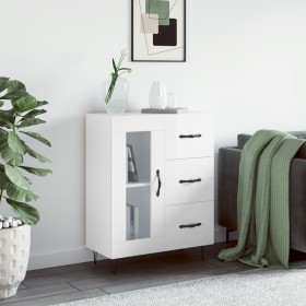 Bright white plywood sideboard 69.5x34x90 cm by vidaXL, Sideboards - Ref: Foro24-828038, Price: 98,99 €, Discount: %