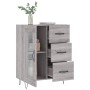 Aparador de madera de ingeniería gris Sonoma 69,5x34x90 cm de vidaXL, Aparadores - Ref: Foro24-828042, Precio: 91,99 €, Descu...