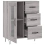 Aparador de madera de ingeniería gris Sonoma 69,5x34x90 cm de vidaXL, Aparadores - Ref: Foro24-828042, Precio: 91,99 €, Descu...