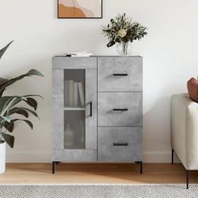 Concrete gray engineered wood sideboard 69.5x34x90 cm by vidaXL, Sideboards - Ref: Foro24-828048, Price: 95,99 €, Discount: %