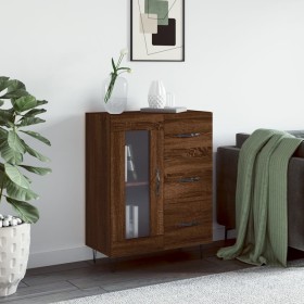 Oak brown engineered wood sideboard 69.5x34x90 cm by vidaXL, Sideboards - Ref: Foro24-828043, Price: 91,94 €, Discount: %