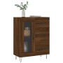 Aparador de madera de ingeniería marrón roble 69,5x34x90 cm de vidaXL, Aparadores - Ref: Foro24-828043, Precio: 91,94 €, Desc...