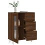 Aparador de madera de ingeniería marrón roble 69,5x34x90 cm de vidaXL, Aparadores - Ref: Foro24-828043, Precio: 91,94 €, Desc...