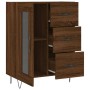 Aparador de madera de ingeniería marrón roble 69,5x34x90 cm de vidaXL, Aparadores - Ref: Foro24-828043, Precio: 91,94 €, Desc...