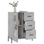 Aparador de madera de ingeniería gris hormigón 69,5x34x90 cm de vidaXL, Aparadores - Ref: Foro24-828056, Precio: 101,69 €, De...