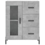 Aparador de madera de ingeniería gris hormigón 69,5x34x90 cm de vidaXL, Aparadores - Ref: Foro24-828056, Precio: 101,69 €, De...