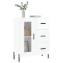 Glossy white plywood sideboard 69.5x34x90 cm by vidaXL, Sideboards - Ref: Foro24-828054, Price: 112,99 €, Discount: %