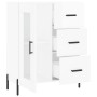 Glossy white plywood sideboard 69.5x34x90 cm by vidaXL, Sideboards - Ref: Foro24-828054, Price: 112,99 €, Discount: %