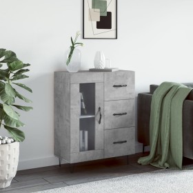 Concrete gray engineered wood sideboard 69.5x34x90 cm by vidaXL, Sideboards - Ref: Foro24-828040, Price: 90,57 €, Discount: %