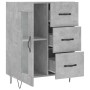 Aparador de madera de ingeniería gris hormigón 69,5x34x90 cm de vidaXL, Aparadores - Ref: Foro24-828040, Precio: 90,57 €, Des...