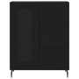 Aparador de madera de ingeniería negro 69,5x34x90 cm de vidaXL, Aparadores - Ref: Foro24-828061, Precio: 99,41 €, Descuento: %