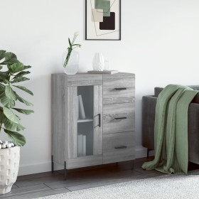 Aparador de madera de ingeniería gris Sonoma 69,5x34x90 cm de vidaXL, Aparadores - Ref: Foro24-828058, Precio: 104,99 €, Desc...