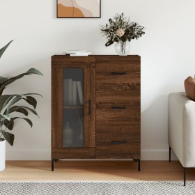 Oak brown engineered wood sideboard 69.5x34x90 cm by vidaXL, Sideboards - Ref: Foro24-828051, Price: 98,99 €, Discount: %