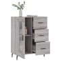 Aparador de madera de ingeniería gris Sonoma 69,5x34x90 cm de vidaXL, Aparadores - Ref: Foro24-828066, Precio: 99,41 €, Descu...