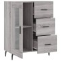 Aparador de madera de ingeniería gris Sonoma 69,5x34x90 cm de vidaXL, Aparadores - Ref: Foro24-828066, Precio: 99,41 €, Descu...